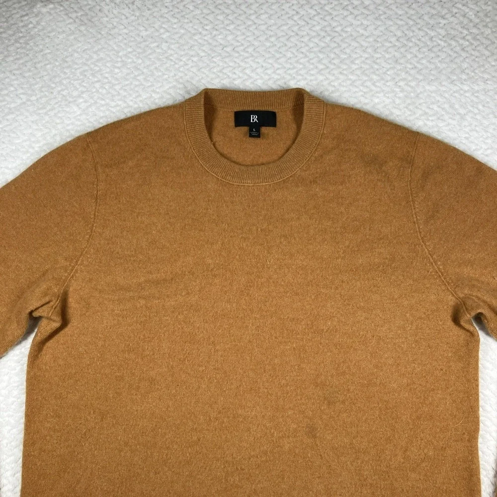 Banana Republic 100% Cashmere Crewneck Sweater Brown Large